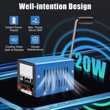 20W Manual Hand Crank